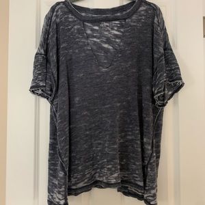 Free People Distressed Tee